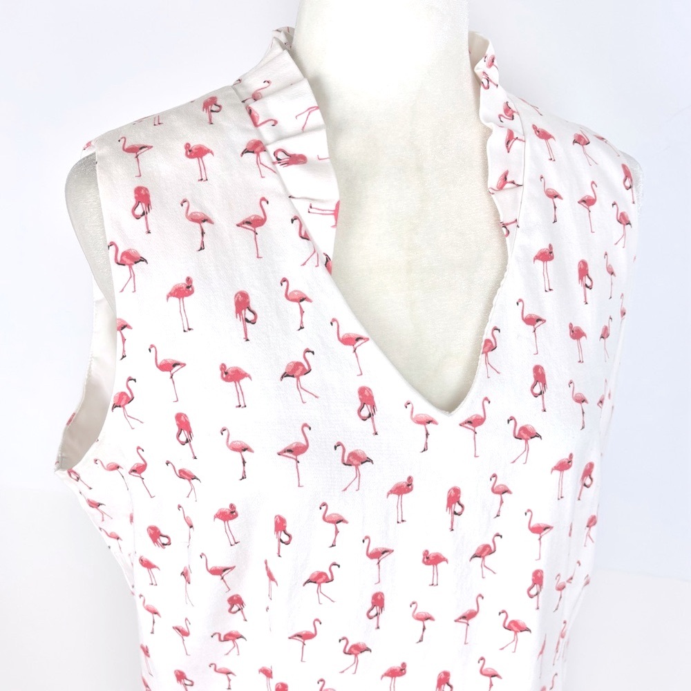 Chetta B pink flamingo dress